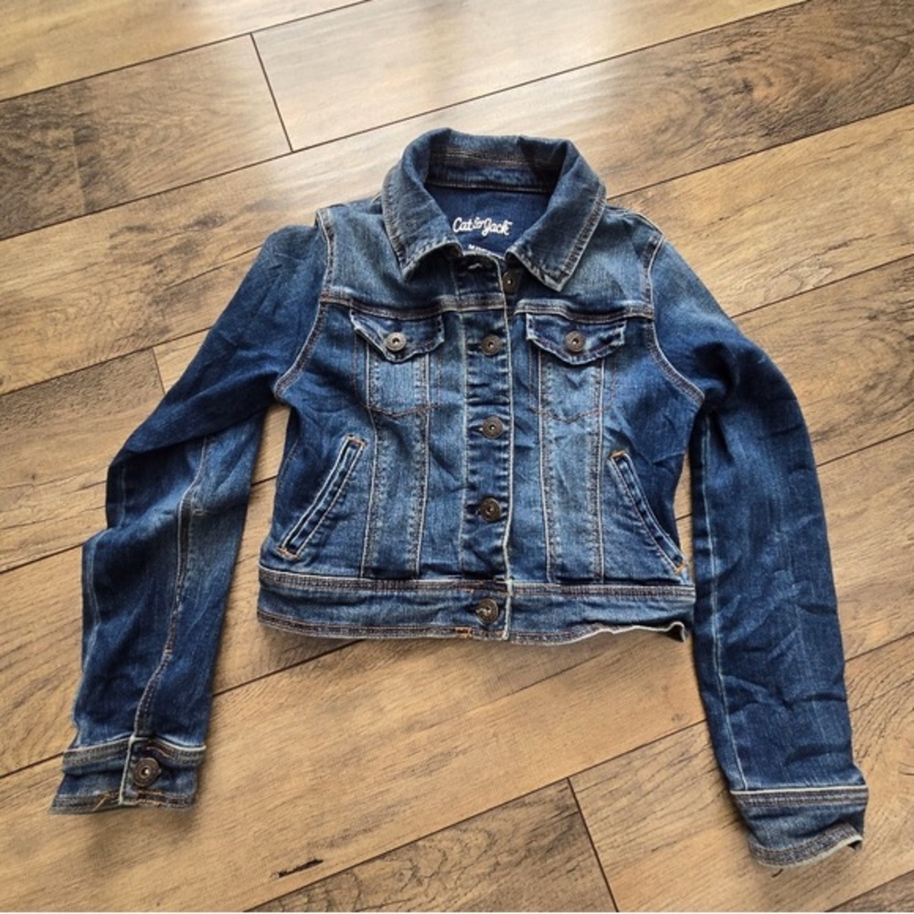Cat & Jack 78 Medium Girls Jean Jacket